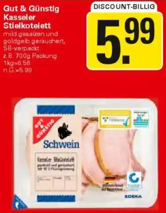 WEZ Gut & Günstig Kasseler Stielkotelett Angebot