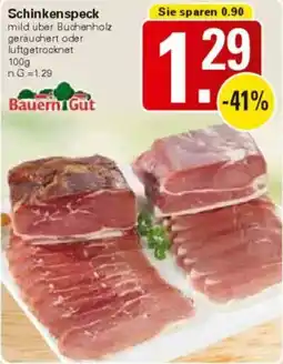 WEZ Bauern Gut Schinkenspeck Angebot