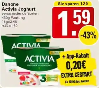 WEZ Danone Activia Joghurt Angebot