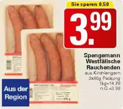 WEZ Spengemann Westfälische Rauchenden Angebot