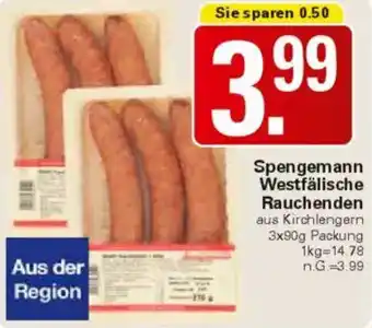 WEZ Spengemann Westfälische Rauchenden Angebot
