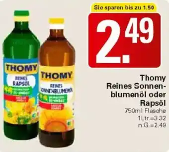 WEZ Thomy Reines Sonnenblumenöl oder Rapsöl Angebot