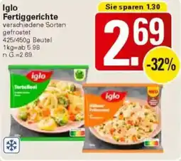 WEZ Iglo Fertiggerichte Angebot