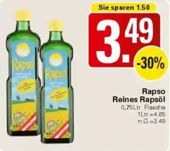WEZ Rapso Reines Rapsöl Angebot