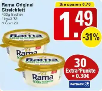 WEZ Rama Original Streichfett Angebot