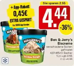 WEZ Ben & Jerry's Eiscreme Angebot