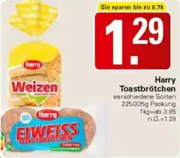 WEZ Harry Toastbrötchen Angebot