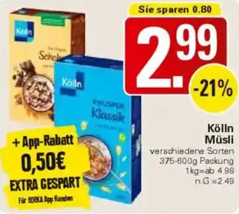 WEZ Kölln Müsli Angebot