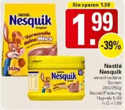 WEZ Nestlé Nesquik Angebot