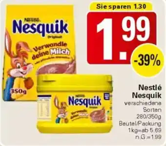 WEZ Nestlé Nesquik Angebot