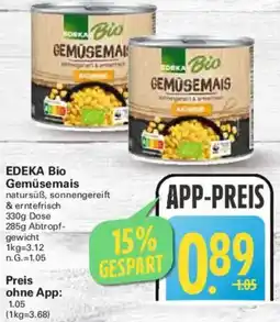 WEZ EDEKA Bio Gemüsemais Angebot