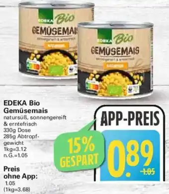 WEZ EDEKA Bio Gemüsemais Angebot