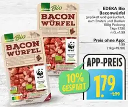 WEZ EDEKA Bio Baconwürfel Angebot