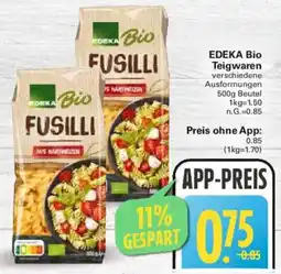 WEZ EDEKA Bio Teigwaren Angebot