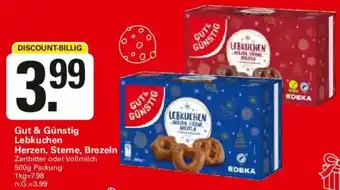 WEZ Gut & Günstig Lebkuchen Herzen, Steme, Brezeln Angebot
