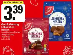 WEZ Gut & Günstig Lebkuchenherzen Angebot