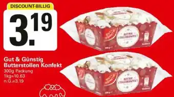 WEZ Gut & Günstig Butterstollen Konfekt Angebot