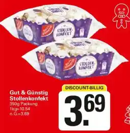WEZ Gut & Günstig Stollenkonfekt Angebot