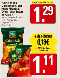 WEZ funny-frisch Chipsfrisch, Erdnuss-Flippies, Ofen- oder Intense-Chips Angebot