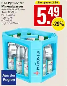 WEZ Bad Pyrmonter Mineralwasser Angebot