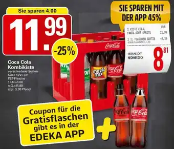 WEZ Coca Cola Kombikiste Angebot