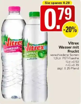 WEZ Vitrex Wasser mit Frucht Angebot