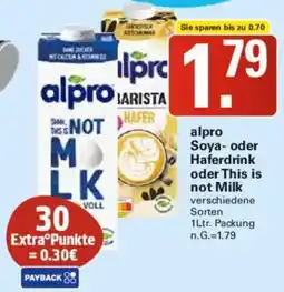 WEZ alpro Soya- oder Haferdrink oder This is not Milk Angebot