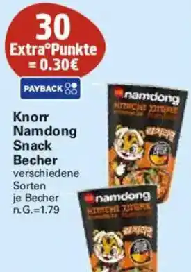 WEZ Knorr Namdong Snack Becher Angebot