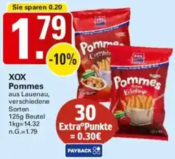 WEZ XOX Pommes Angebot