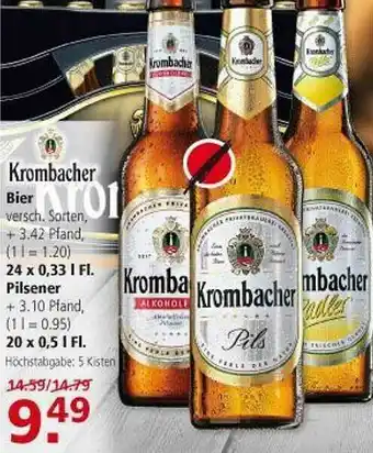 Multi Markt Krombacher Bier Oder Pilsener Angebot