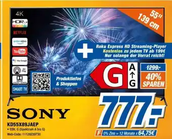 Expert Sony 4K UHD TV | KD-55X89JAEP Angebot