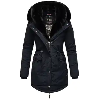Netto Marken-Discount NAVAHOO Damen Wintermantel Winterparka Gefüttert mit 2 Kunstpelz-Kapuzen Sweety Deluxe Angebot