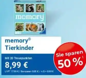 WEZ memory Tierkinder Angebot