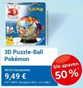 WEZ 3D Puzzle-Ball Pokémon Angebot