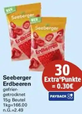 WEZ Seeberger Erdbeeren Angebot