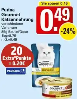 WEZ Purina Gourmet Katzennahrung Angebot