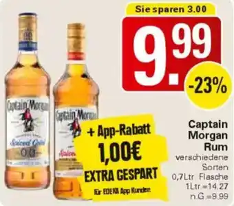 WEZ Captain Morgan Rum Angebot