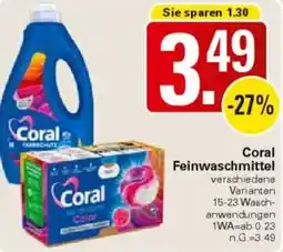 WEZ Coral Feinwaschmittel Angebot