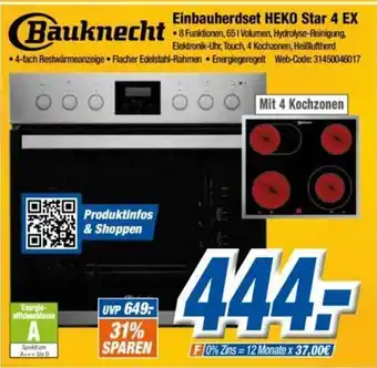 Expert Bauknecht Einbau-Herdset HEKO Star 4 EX Angebot