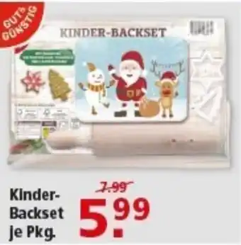 Multi Markt Gut & Günstig Kinder Backset Angebot