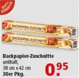 Multi Markt Gut & Günstig Backpapier-Zuschnitte Angebot