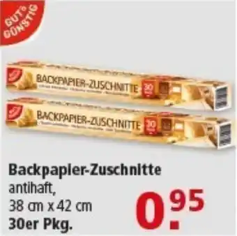 Multi Markt Gut & Günstig Backpapier-Zuschnitte Angebot
