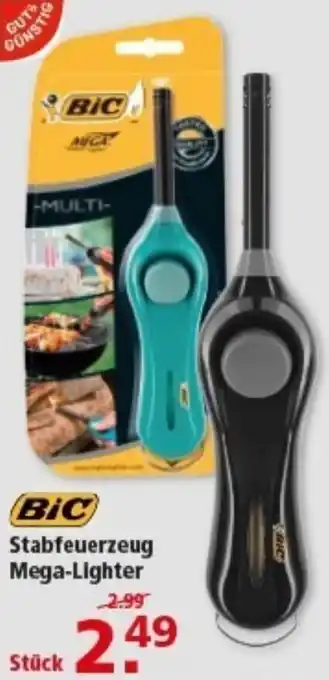 Multi Markt BiC Stabfeuerzeug Mega-Lighter Angebot