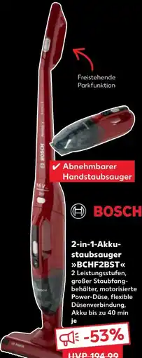 Kaufland Bosch Akkustaubsauger BCHF2BST Angebot