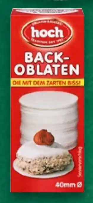 Kaufland Hoch Oblatenfabrik Backoblaten Angebot