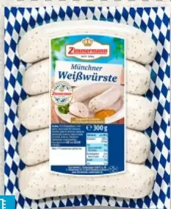 Kaufland Fleischwerke Zimmermann Münchner Weißwürste Angebot
