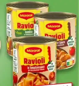 Kaufland Maggi Ravioli in Tomatensauce mit Fleischhaltiger Füllung Angebot