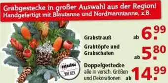 Multi Markt Grabstrauß Angebot