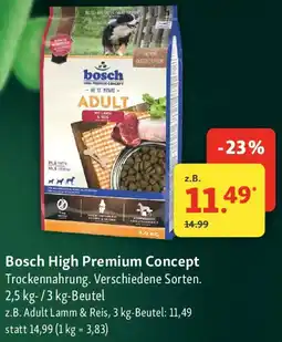 Fressnapf Bosch High Premium Concept Trockennahrung Angebot