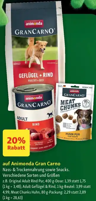 Fressnapf Animonda Gran Carno Nass- & Trockennahrung Angebot